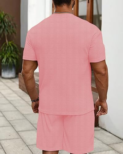 Image of Vogaan Men's T-Shirt and Shorts Set | Top & Shorts Night Suits Set | Night Wear for Men