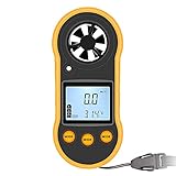 【Pantalla digital LCD】 El anemómetro con pantalla digital LCD es muy adecuado para que los entusiastas de la meteorología o los profesionales midan con precisión la velocidad y la temperatura del viento.