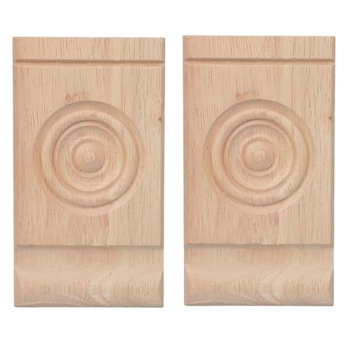 Ménsulas de madera para estantes de 5,71x3,15 pulgadas en pack de 2 unidades sin acabado