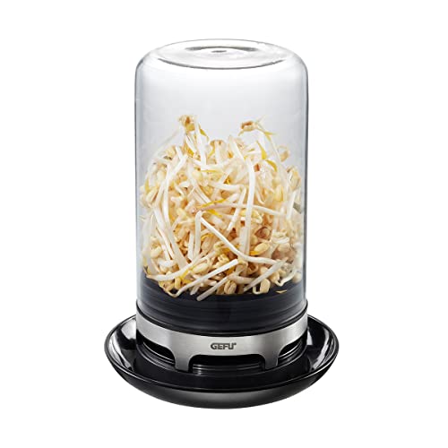 Foto von GEFU Sprossenglas BIVITA - Keimglas für Sprossen und Keimlinge - Sprossen Keimgerät aus Glas mit integrierter Belüftung