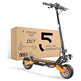 Wheel.size : 10.0 inches ZWHEEL ZCOUGAR Duo  Patinete Eléctrico Adultos Homologado DGT Doble Motor - 2x500W-1000W MAX, 70km Autonomía, Suspensión Duo Shock, IP54, Frenos Regeneradores AER - Ruedas 10\