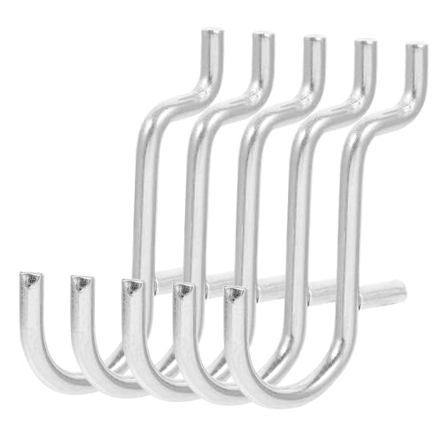 VILLFUL 20pcs Metal Pegboard Hooks Heavy Duty Organizing Hangers for Tools Keys Small Easy to Install Pegboard Accessories for Walls for Home Garage Storage