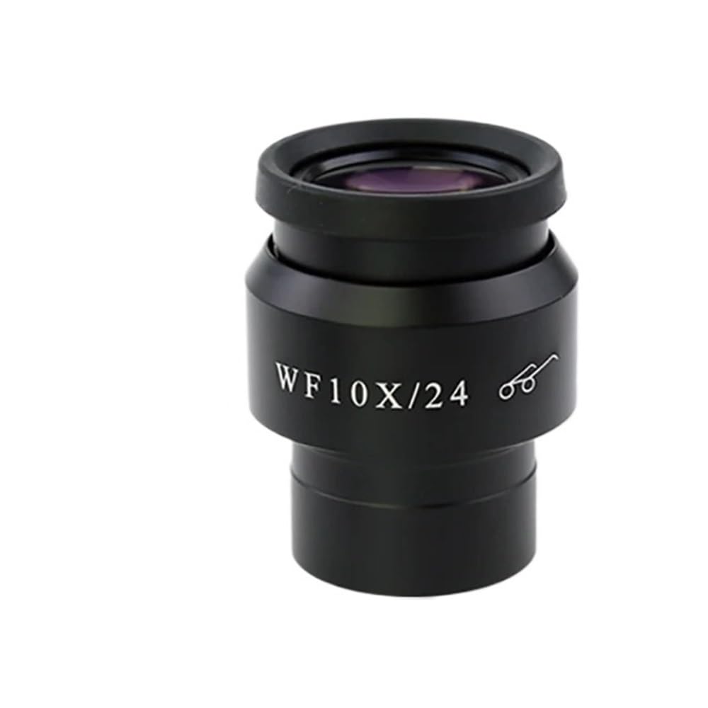 1pc WF10X/24MM mikroskop okular obserwacja mikroskopu okular szerokopolowy stereo akcesoria do soczewek regulowany dioptria