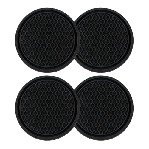 YoRise 4 Piezas Portavasos para Auto 2.7 Pulgadas Negro miniatura 1