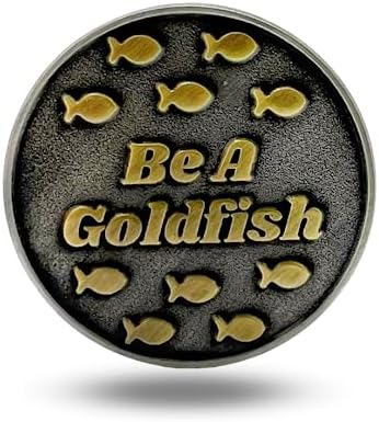 Full Metal Markers Be a Goldfish Magnetic Metal Golf Ball Marker with Hat Clip for Men and Women - Unique Marker for Putting Green - Golf Accessories image 5