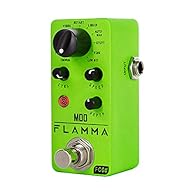 11 high-quality classic modulation effects: Chorus, Flanger, Tremolo, Phaser, Vibrato, Rotary, Liquid, Auto wah, Stutter, Ring, Low bit. Full metal shell design makes it more durable. Tiny size makes it compact and portable. Bright color brings energ...