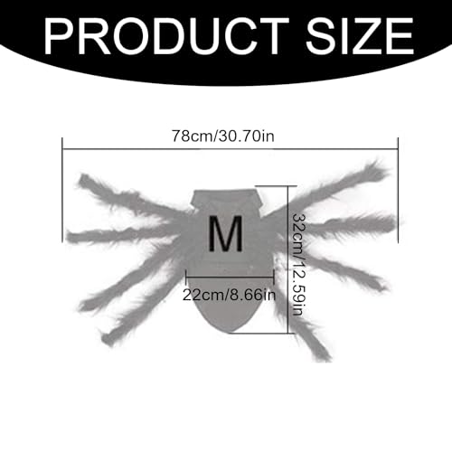 Cat Horror Spinnenkostüm Spinne Dog Kleidung Decor Kostüm Hundekostüm Katze Katzen Hund Gruselig Costume Haustier Kostüm Für Party Weihnachten Schwarz (M Size)