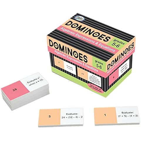 Didax Educational Resources Algebraic Expressions & Equations Dominoes Children's Mathematical Learning Aids Small Cover