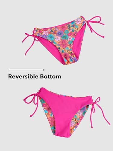 Image of CUPSHE Women's 2 Piece Bikini Set Back Braided Straps with Reversible Bottom