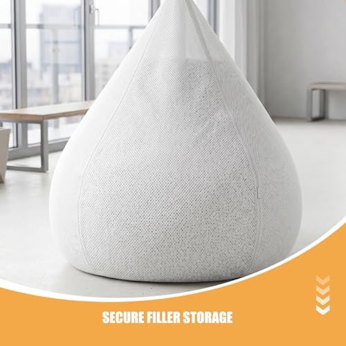 Cuentas de Espuma para Relleno de Sillón AKOOSY, Tejido Transpirable Lavable en Pack de 3 5