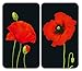 Produktbild WENKO Glasabdeckplatte Universal Mohn, 2er Set Herdabdeckung Ceranfeld