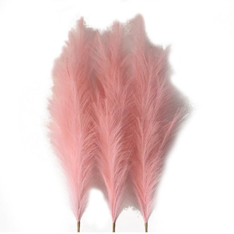 Pampas Grass grande 83 cm ramo artificial para decoración miniatura 1