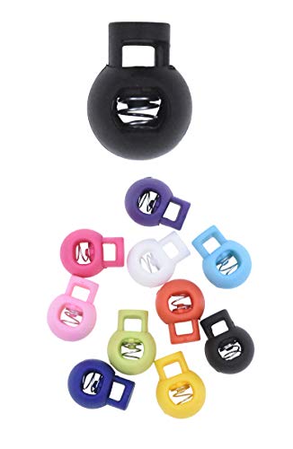 image for Mandala Crafts Cord Lock Cord Stop Tightener Lace Locking End Round Si