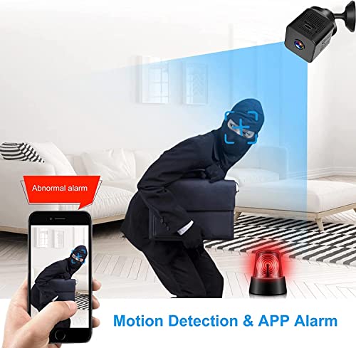 Home Indoor Security Camera Wireless Smart Door Camera 1080P Wifi Camera Nanny Dog Pet Body Room Cameras Small Dome Camera For Security Build-In Battery Outdoor Camera With Night Vision/App Control #TOP5