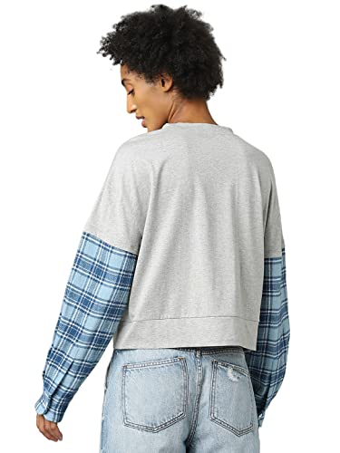 Image of ONLY Printed Cotton Regular Fit Womens Sweatshirt