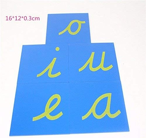 DANNI Baby Toys Montessori Language Lower Case Sandpaper Letters Cursive Tracing Board Early Preschool Birthday