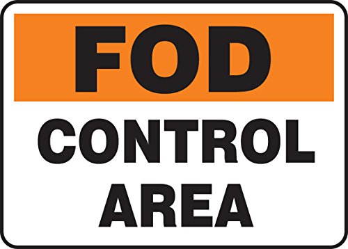 Panneau FOD Control Area pour sécuriser les ateliers mécaniques et hangars