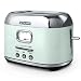 Produktbild Muse Retro Toaster, 2 Scheiben, 6 Bräunungsstufen, analoge Anzeige, beleuchtete Tasten, Krümelschublade, pastell grün