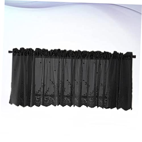 Cortina corta de encaje Cabilock de 2 piezas para decoracion ventilada de ventanas 4