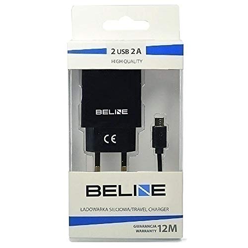 Durable Case with Strap Compatible with Beline Universal Dual-Port Charger & MicroUSB Cable - Black, Multicolour - Image 3
