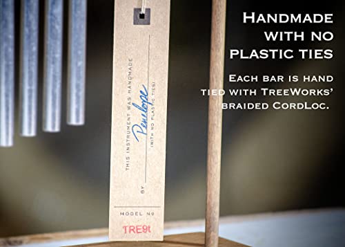 Treeworks Chimes Medium Top Bar Chime — Made In U.s.a. — For Percussion Tables, Desks, Classroom Music, Meditation Or Yoga, Includes Tennessee Hardwood Stand, Inch (Tre9T) #TOP4