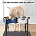 APGLSXY Easy to Clean Regulable Pet Bowl Stand Modern Homes Styles Strong Iron Stable Base Pet Slow Water Feeders