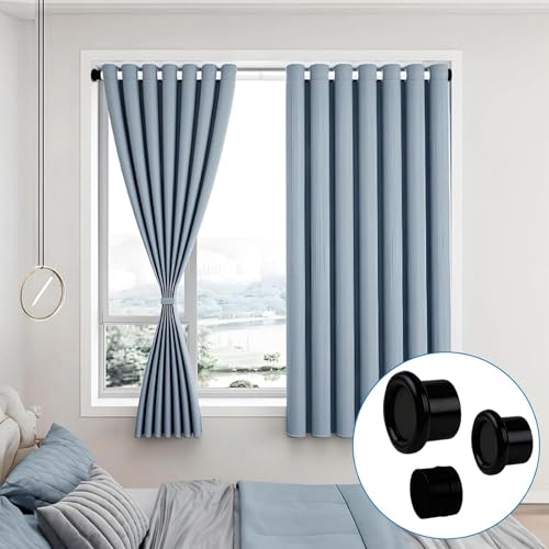 INCREWAY Lot de 4 embouts de tige en caoutchouc antidérapants et imperméables pour poteaux télescopiques de 28 à 32 mm (noir) – vue 5