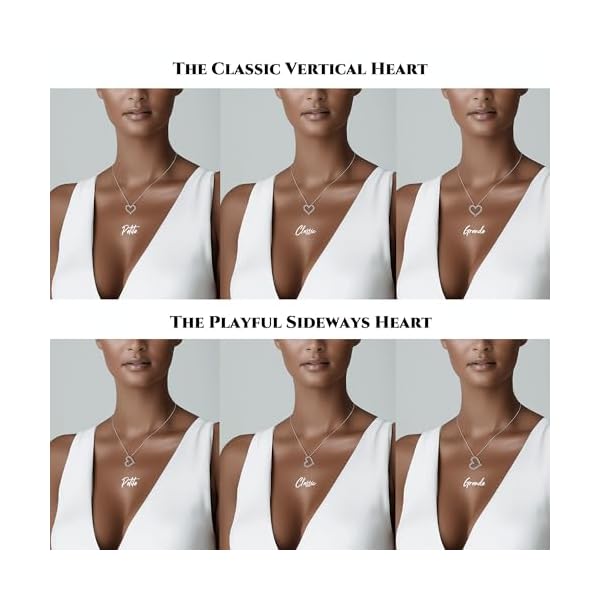 Heart Pendant Necklace for Her Moissanite Lab-Created Gem Jewelry for Women I Love You S925 Sterling Silver Gifts to Wife Girlfriend Mom Daughter Anniversary Birthday Christmas Valentines Day - Image 3