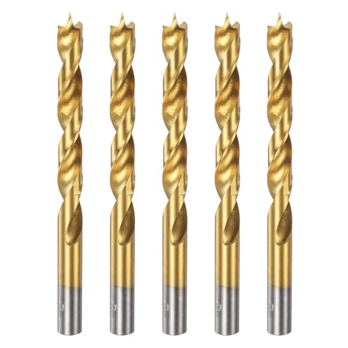 Foret hélicoïdal HSS4241 de 9,5 mm à pointe ronde pour un perçage propre du bois et caoutchouc