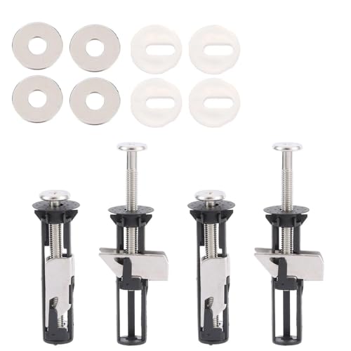 Myrindor 4 Piezas Tornillos Tapa WC Universales, Tornillo Para Asiento De Inodoro, Kit de Fijación Tapa WC Acero Inoxidable, Accesorios de Mantenimiento de la Cubierta del Inodoro, Fácil de Install