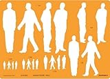 FineArt Human Figure Male Multi-Scale Technical Drawing Template Stencil