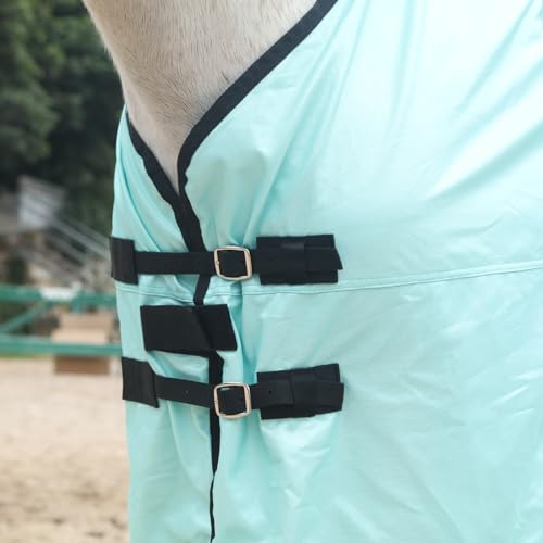 image for Gallopoff Horse Fly Sheet, Standard Neck Comfy Mesh Fly Sheet for Hors