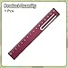 HARFINGTON Straight Ruler 15cm Metric Metal Aluminum Alloy Measuring Bookmark Clip Ruler Scale Tool for Measure Study Reading Classroom Office, Dark Red