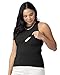 Kindred Bravely Ribbed Racerback Nursing Tank Top | Women's Sleeveless Breastfeeding Shirt (Black, Small)