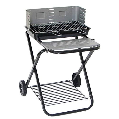 KJRJSK Grill Charcoal Barbecue Cooker Portable Home Outdoor Camping Picnics Grill Stainless Steel Mesh Non-Stick Tray