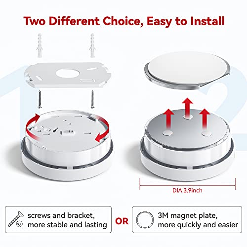 Siterlink Smoke Detectors 10-Year Battery Operated, Photoelectric Sensor Smoke Alarm With Test-Silence Button, Ul Listed Fire Alarms Smoke Detectors With Led Lights For Home, Gs526A (4 Pack) #TOP3