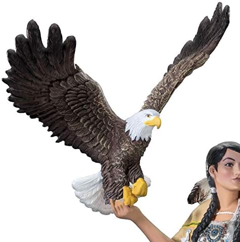 The Bradford Exchange Spirit In The Wind' Native American-Inspired Sculpture Handcrafted And Handpainted Maiden Sculpture Graced With Ted Blaylock's Eagle Imagery On Her Shawl. Exclusive To