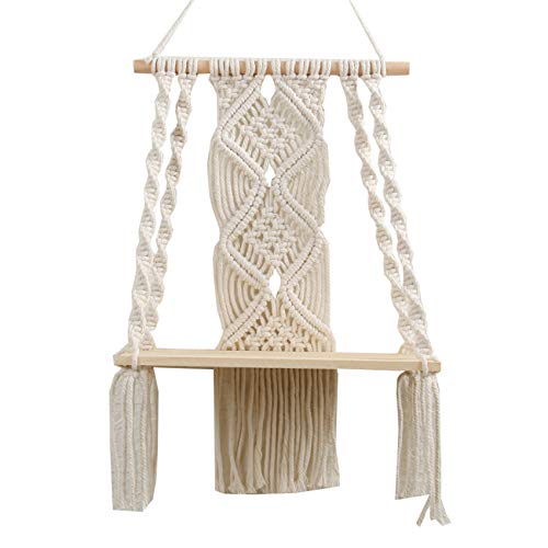 Étagère murale en macramé bohème pour réchauffer l'ambiance de la maison
