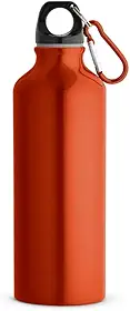 Garrafa Squeeze Laranja Com Mosquetão 530ml
