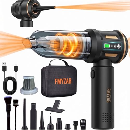 FMYZAB Aspirateur à Main sans Fil 20000 PA - Aspirateur de Table & Voiture Puissant 4-en-1, Mini Aspirateur 3 Vitesses pour Maison, Bureau, PC, Camping-Car -...