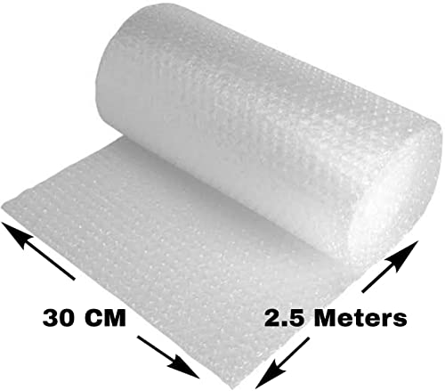 Image of Air Bubble Wrap Packing Roll Transparent 40 GSM Thickness (1-10 Feet) Pack of 1 Bubble Wrap Roll, X-Small (SL BWR 10F)