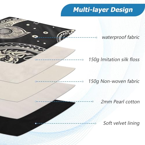 Funda para laptop 13-14 pulgadas impermeable patrón Paisley miniatura 4