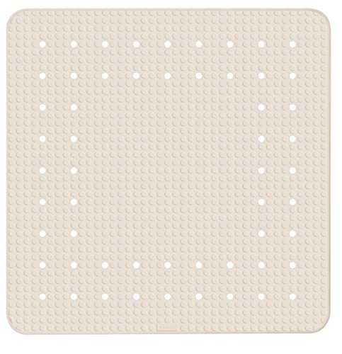 Preisvergleich Produktbild WENKO Duscheinlage Mirasol Beige Antirutsch-Duschmatte mit Saugnäpfen Beige