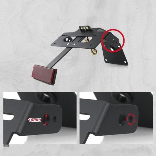 Support plaque d'immatriculation Tracer 9 GT suppression garde-boue
