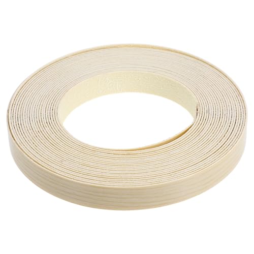 HYTROVE Bandas de bordes autoadhesivas en PVC beige, tira de borde conveniente para muebles y mesas, adhesión firme para proyectos de restauración en interiores