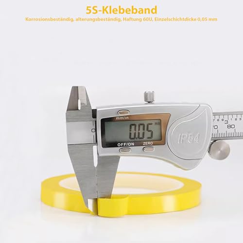 SANTUO 6 Rollen Klebestreifen Bunt, Whiteboard Klebeband 3mm, Farbiges Klebeband für Whiteboard, Schule, Büro und Zuhause, Selbstklebendes Chart Tape für Modellbau und Kreativprojekte