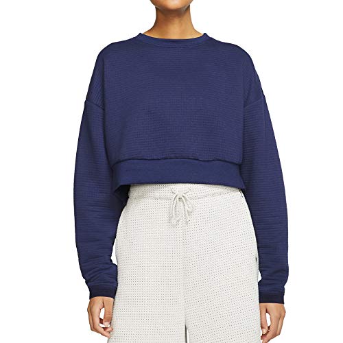 Nike Sportswear City Ready Womens Fleece Crew Sweatshirts CJ9475-498 Size M