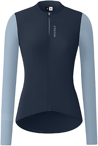 Cycling Jersey for Women, Long Sleeve Biking Shirt Professional Road Bike Jersey Biking Clothing with Pockets