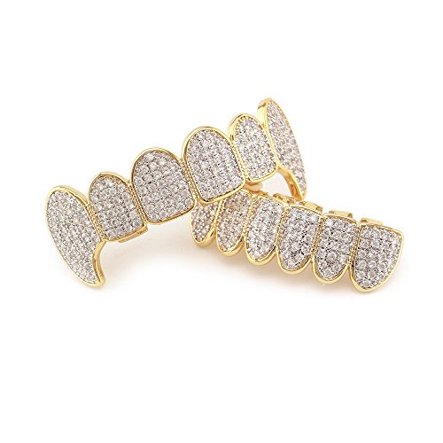 Diamond Grills para tus dientes chapado en oro 18K miniatura 3