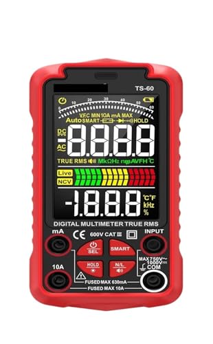 Multimètre numérique TS-60 avec écran couleur et chargement USB pratique
